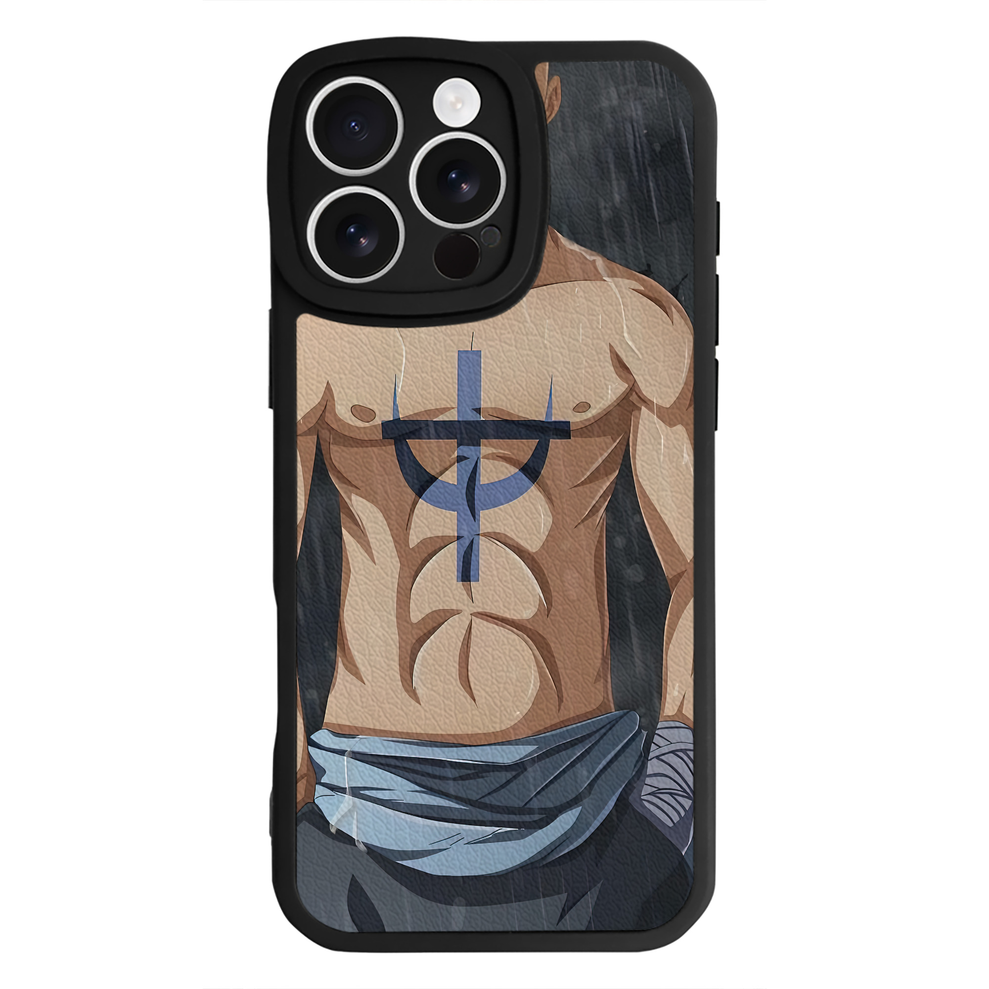 （画像用） ワンピース ONE PIECE 【iPhone 16シリーズ対応】シリコンスマホケース（レザー調） 材質：シリコン